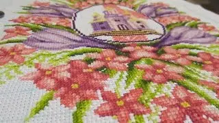 Вышивка крестиком. Пасхальная салфетка. Нитки СХС, впечатления.