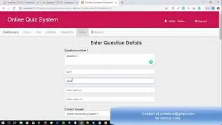 Online examination project in PHP and MYSQL with source code