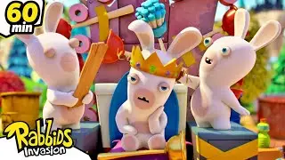The Rabbids' leader 👑 | RABBIDS INVASION 🐰 | 1H Compilation | Cartoon for kids