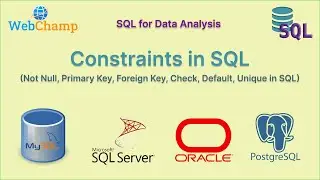 SQL 16: Constraints in SQL || Define Rules for Column Data | Validate Data before insert in database