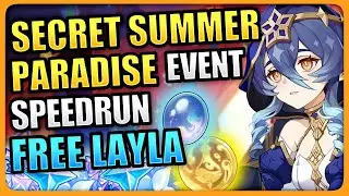Secret Summer Paradise Minigames (FREE LAYLA & PRIMOGEMS!) Genshin Impact 3.8 Fascinating Phenocryst