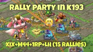 Lords Mobile - Rally party XIX+M44+LH in K193. Myth are burning