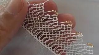 🏆Altın rengi kum boncuklarla süper bir iğne oyası modeli yapılışı sizlerle DOSTLAR🎉