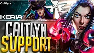 T1 SACA CAITLYN SUPPORT EN LCK 😱 - T1  vs KDF *RESUMEN*