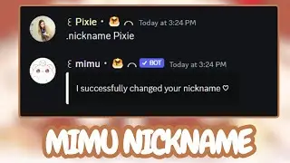 MIMU AUTONICKNAME | how to change nickname on discord | 2023
