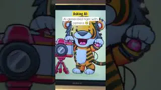Asking AI: AI-generated tiger with camera 🐯
