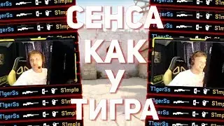 СЕНСА КАК У ТИГРА (S1MPLE) // ПРО ИГРОКИ ИГРАЮТ С БОЛЬШОЙ СЕНСОЙ