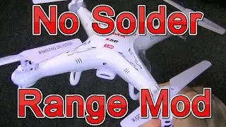 Syma X5C Mods - Range Extender Fix - Without Soldering Antenna Length Hack