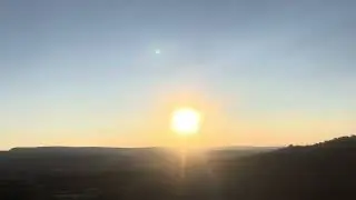 Mountain top sunset view in Connecticut