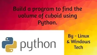 Make a program to find the volume of a cuboid using Python.