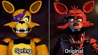 FNAF 1 Springs animatronics Vs Original