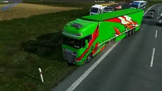 ✅Euro Truck Simulator 2 Не штатные ситуации на дорогах в конвое 🚚🚒🚓