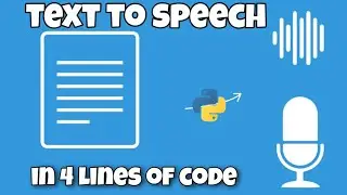 Text To Speech in 4 Lines of code using python and sapi5 (offline) . Basic python tutorial