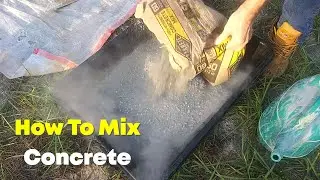 How to Mix Concrete to a Desired Peanut Butter Consistency.