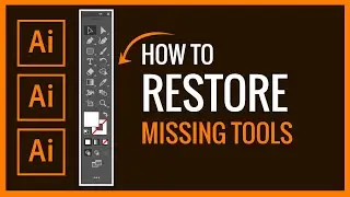 How to restore missing tool in illustrator | How to customize tools in toolbar