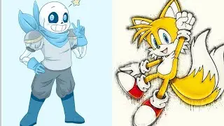 Under Swap (Blueberry) Sans And Tails Stronger You Mash Up [Remake]