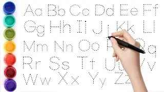 ABCD in Small and Capital Letter | Capital and Small letters for kids | dotted alphabet part - 106