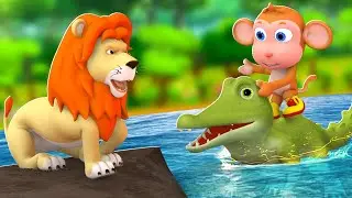 புத்திசாலித்தனமான முதலை சிங்கம் மற்றும் குரங்கு - Wiser Crocodile Lion Monkey Tamil Moral Stories