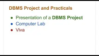 Database Management System Project Basics