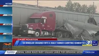 Train Crashes into 18-Wheeler