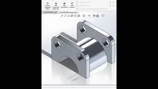 SolidWorks 2018 Tutorial: Designing a Bearing Block A | Learn 3D Modeling and Engineering