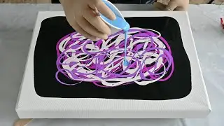 Fail to Success: Fluorescent Explosion ~ Fluid Art Acrylic Pour Painting